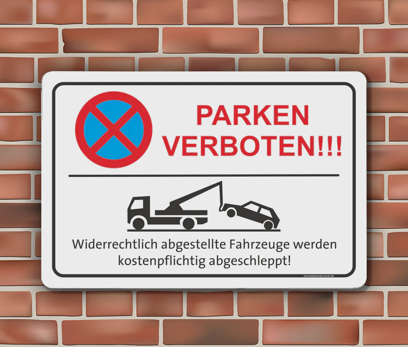 Parken verboten Schilder