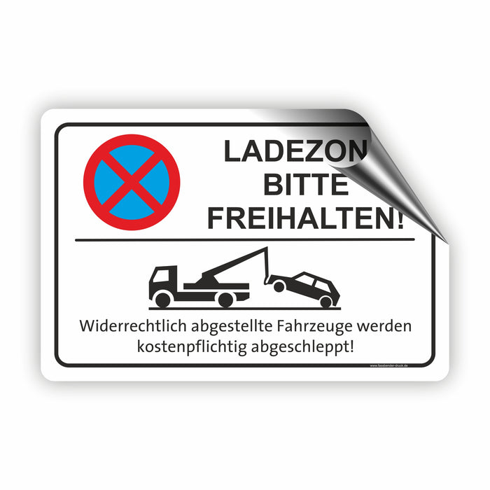 PV-026 LADEZONE BITTE FREIHALTEN | Parken verboten Hinweis | Absolutes Parkverbot für Ihren PARKPLATZ