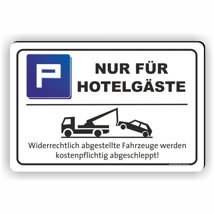 PV-056 NUR FÜR HOTELGÄSTE PARKPLATZ | Markieren Sie Ihren Hotelparkplatz oder Privatparkplatz mit diesem Hinweis