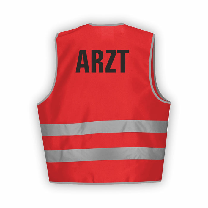ARZT Warnweste | Signalweste | Sicherheitsweste nach ISO 20471 | 6 Farben + 3 Größen