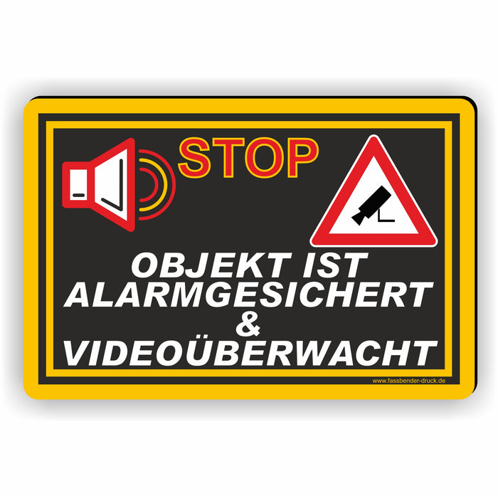 Videoüberwachung I Objekt ist alarmgesichert & videoüberwacht