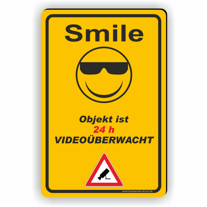 Videoüberwachung Smile I Objkekt ist 24h Videoüberwacht