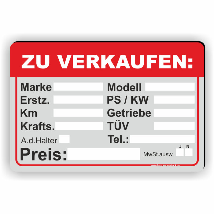 Zu Verkaufen I KFZ Verkauf