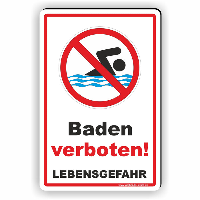 Baden verboten - Lebensgefahr