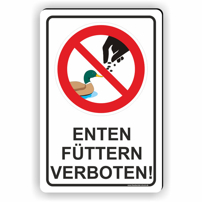Enten füttern verboten