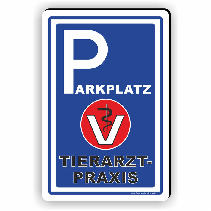 D-139 - Veterinär Parkplatz - Tierarztpraxis | Hinweis für Ihren PARKPLATZ