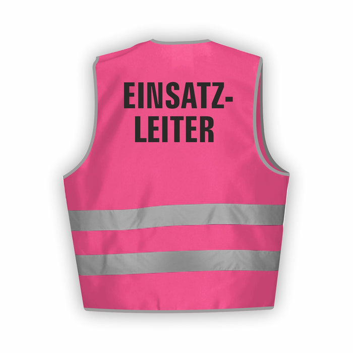 EINSATZLEITER Warnweste | Signalweste | Sicherheitsweste nach ISO 20471 | 6 Farben + 3 Größen