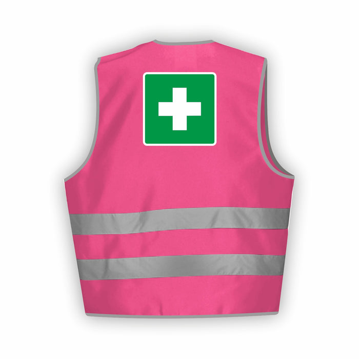 ERSTE HILFE Warnweste | Signalweste | Sicherheitsweste nach ISO 20471 | 6 Farben + 3 Größen