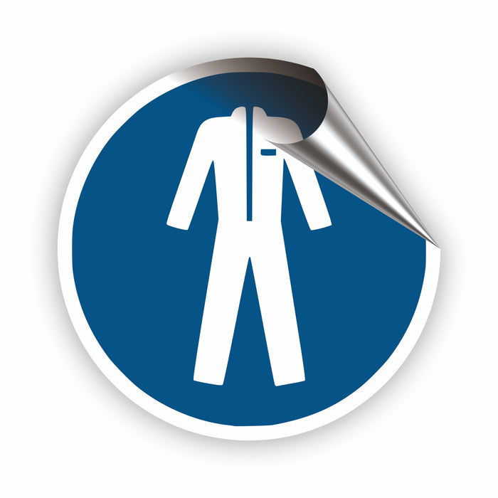 Gebotszeichen Schutzkleidung benutzen RUND (M010) nach DIN EN ISO 7010