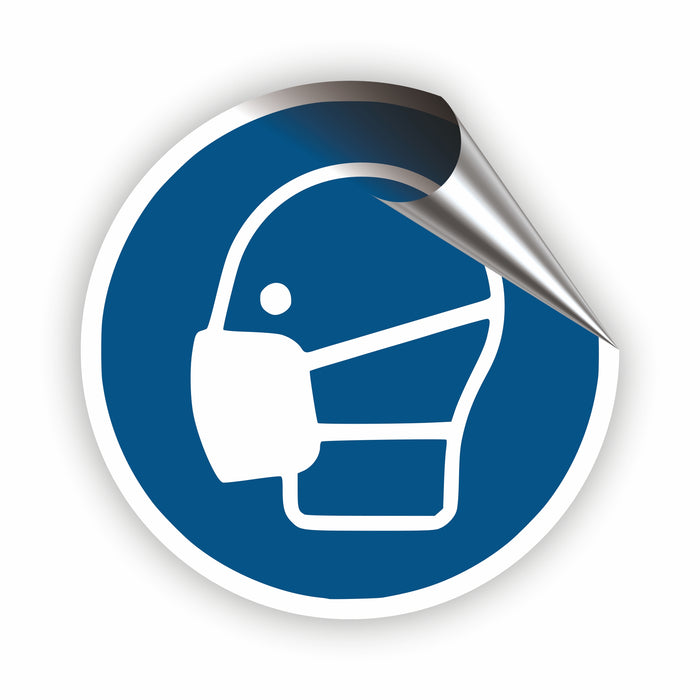 Gebotszeichen Maske benutzen RUND (M016) nach DIN EN ISO 7010