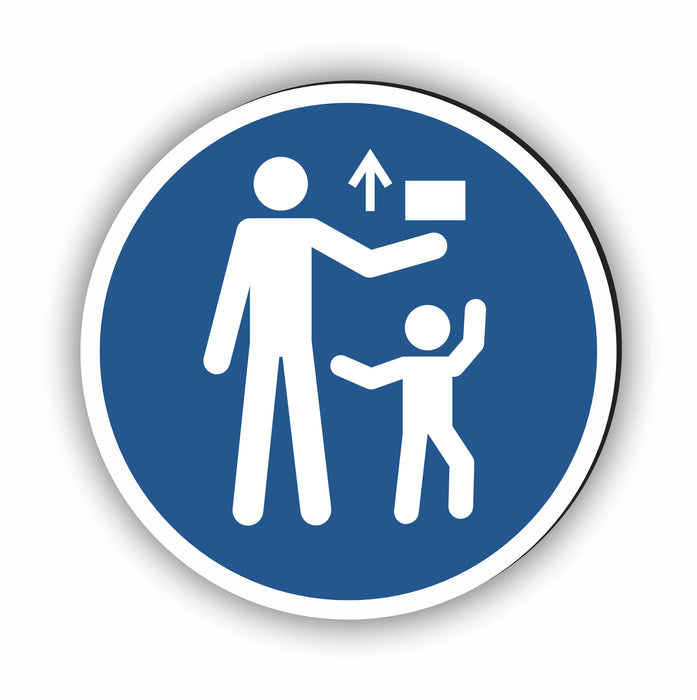 Gebotszeichen Von Kindern fernhalten RUND (M055) nach DIN EN ISO 7010