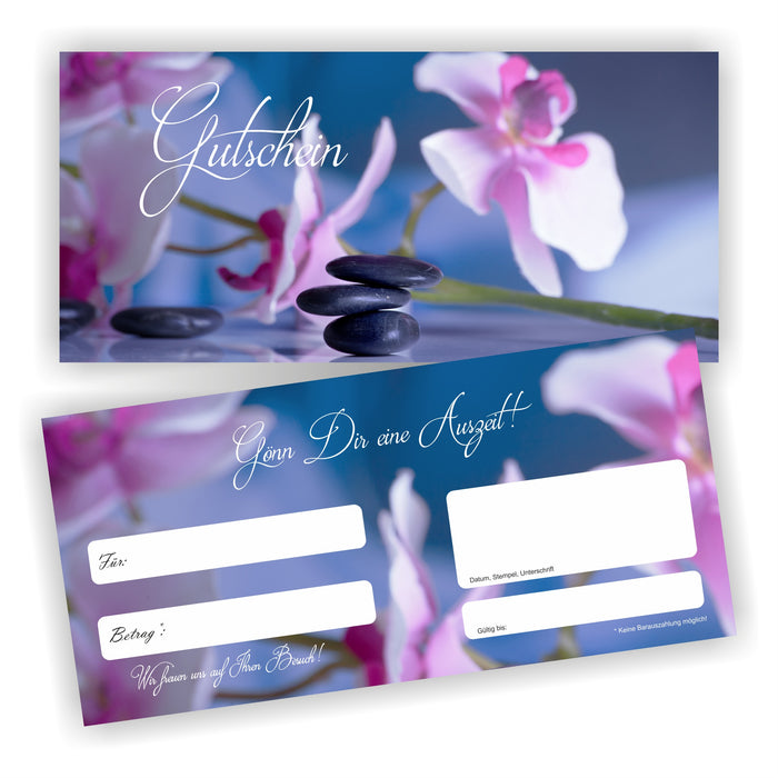 Eleganter Gutschein mit Umschlag und Logodruck