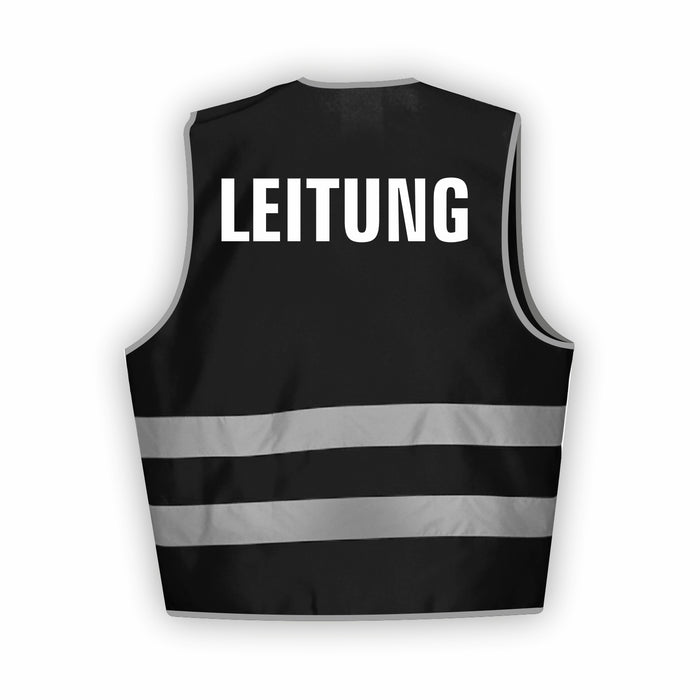 LEITUNG Warnweste | Signalweste | Sicherheitsweste nach ISO 20471 | 6 Farben + 3 Größen