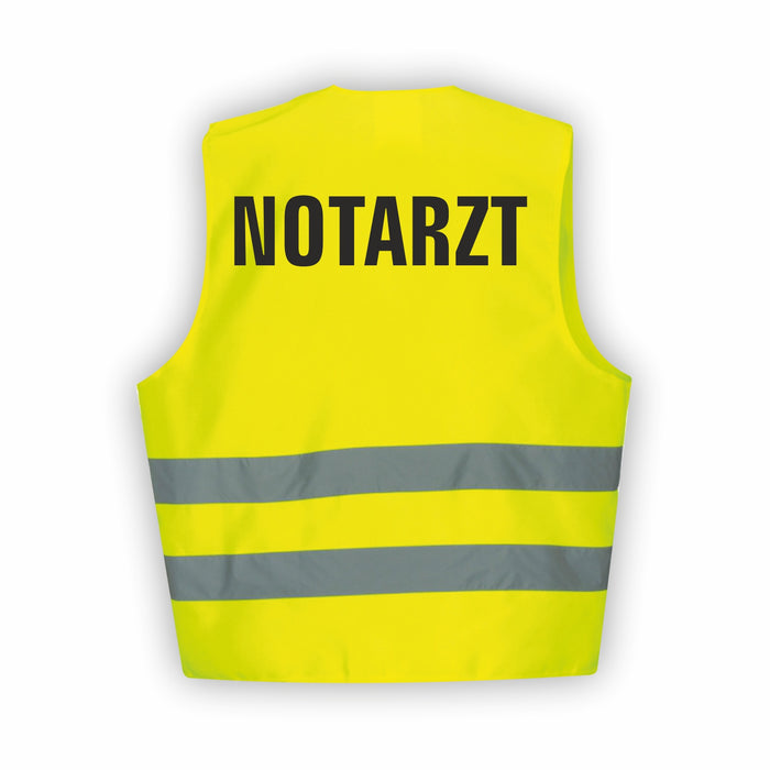 NOTARZT Warnweste | Signalweste | Sicherheitsweste nach ISO 20471 | 6 Farben + 3 Größen