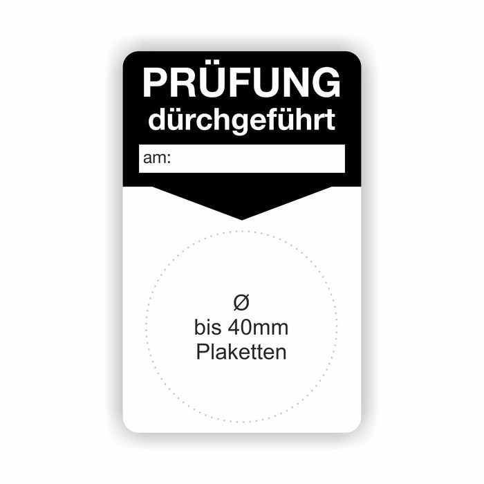 PRÜFUNG DURCHGEFÜHRT AM 50x80mm Grundetiketten / Grundträger / Untergrund