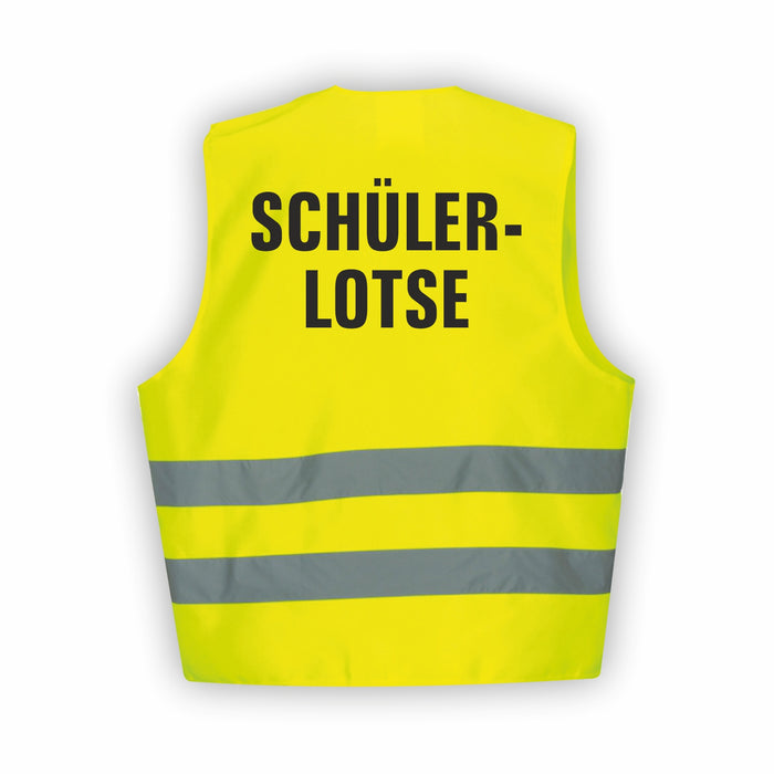 SCHÜLERLOTSE Warnweste | Signalweste | Sicherheitsweste nach ISO 20471 | 6 Farben + 3 Größen