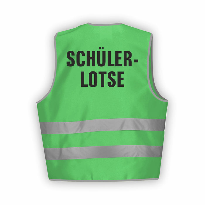 SCHÜLERLOTSE Warnweste | Signalweste | Sicherheitsweste nach ISO 20471 | 6 Farben + 3 Größen