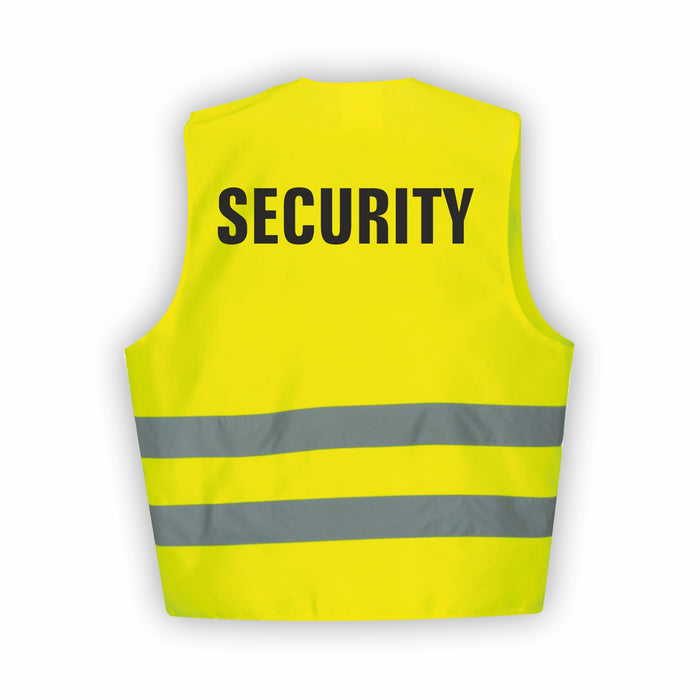 SECURITY Warnweste | Signalweste | Sicherheitsweste nach ISO 20471 | 6 Farben + 3 Größen