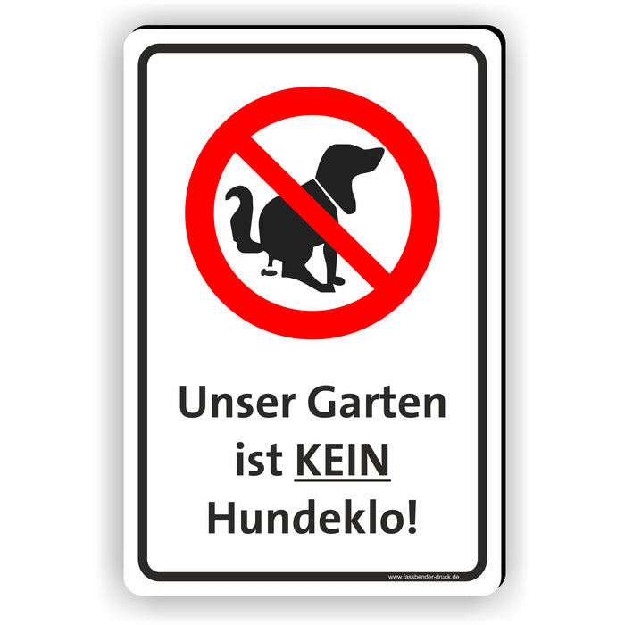 Unser Garten ist kein Hundeklo - Kein Hundekot