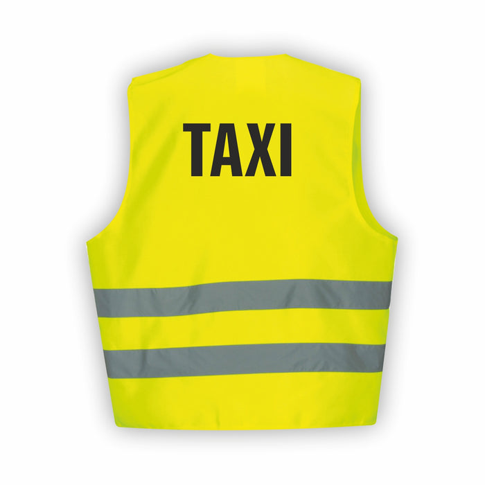 TAXI Warnweste | Signalweste | Sicherheitsweste nach ISO 20471 | 6 Farben + 3 Größen