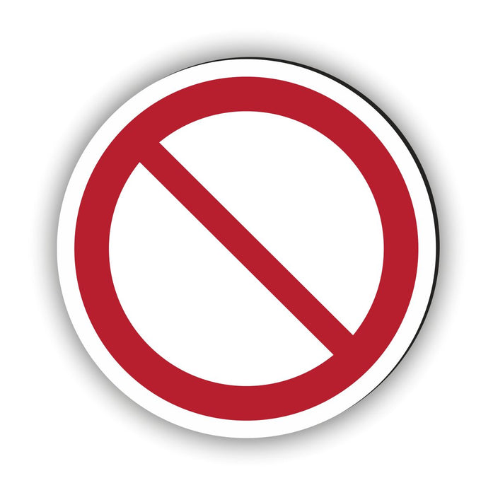 Verbotszeichen Allgemeines Verbotszeichen RUND (P001) Piktogram nach DIN EN ISO 7010