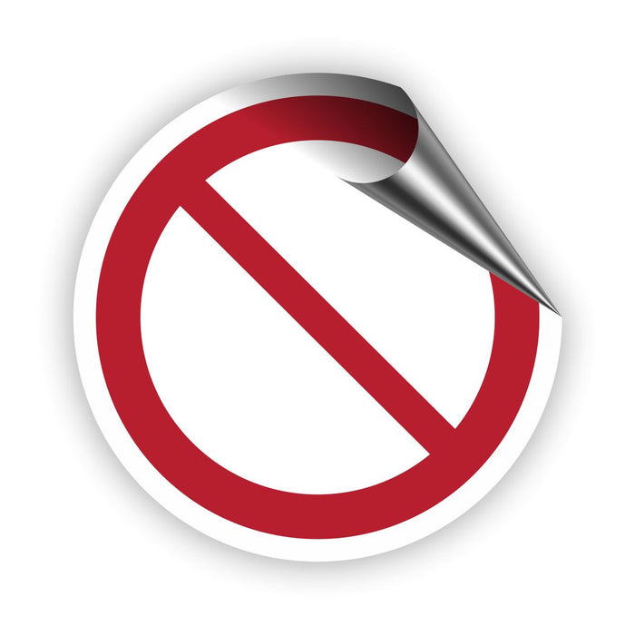 Verbotszeichen Allgemeines Verbotszeichen RUND (P001) Piktogram nach DIN EN ISO 7010
