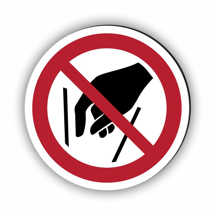 Verbotszeichen Hineinfassen verboten RUND (P015) Piktogram nach DIN EN ISO 7010
