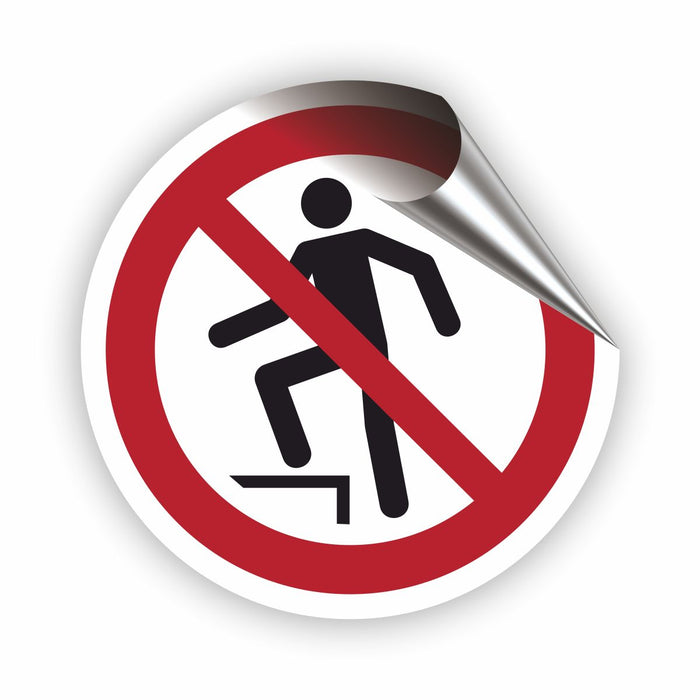 Verbotszeichen Aufsteigen verboten RUND (P019) Piktogram nach DIN EN ISO 7010