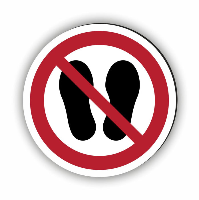 Verbotszeichen Betreten der Fläche verboten RUND (P024) Piktogram nach DIN EN ISO 7010