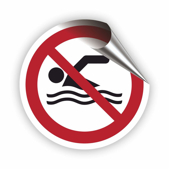 Verbotszeichen Schwimmen verboten RUND (P049) Piktogram nach DIN EN ISO 7010