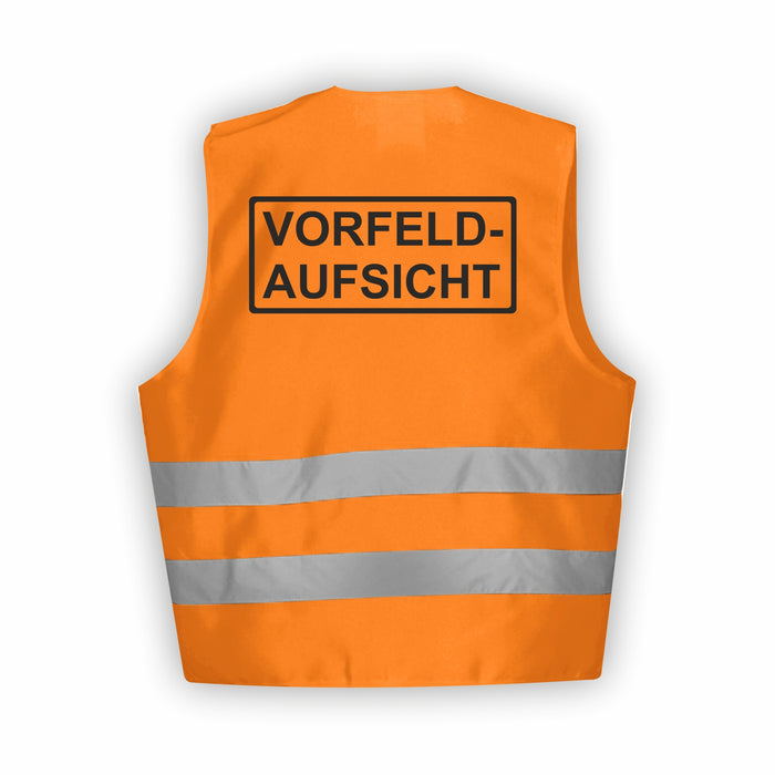 VORFELDAUFSICHT Warnweste | Signalweste nach ISO 20471 | 6 Farben + 3 Größen