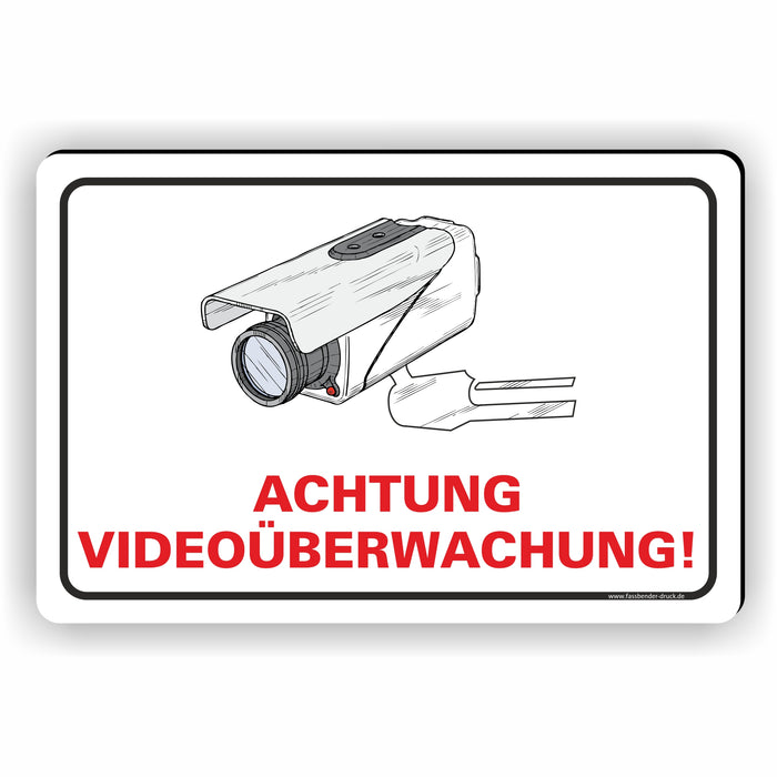 ACHTUNG VIDEOÜBERWACHUNG
