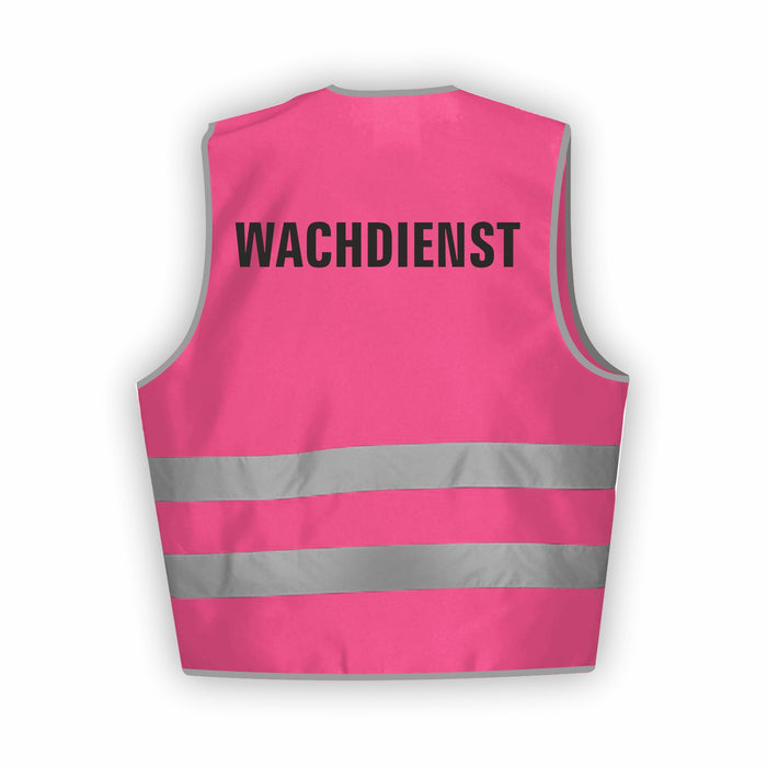 WACHDIENST Warnweste | Signalweste | Sicherheitsweste nach ISO 20471 | 6 Farben + 3 Größen
