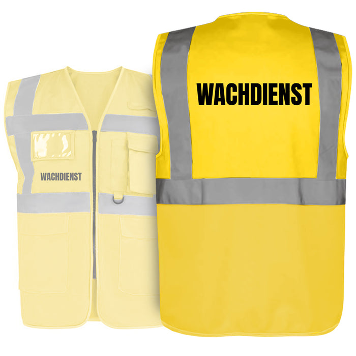 WACHDIENST Warnweste PREMIUM