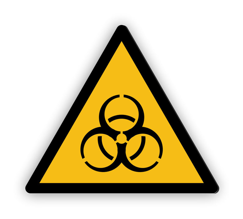 Warnzeichen (W009) Warnung vor Biogefährdung - nach DIN EN ISO 7010