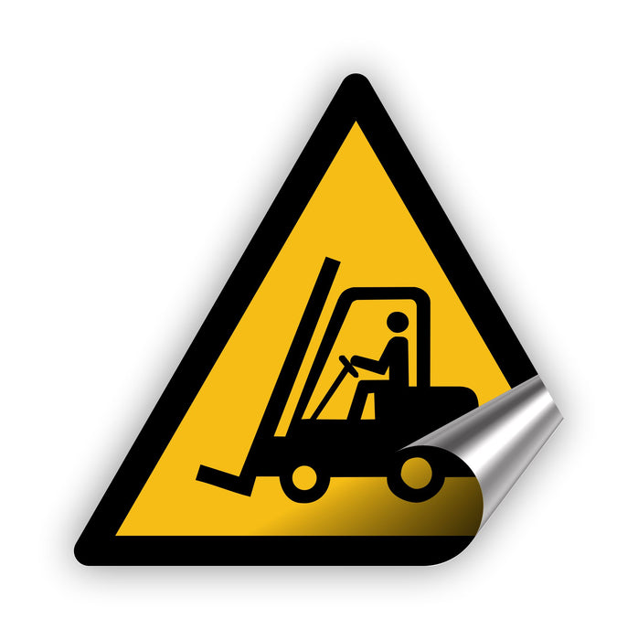 Warnzeichen (W014) Warnung vor Flurförderzeugen - nach DIN EN ISO 7010