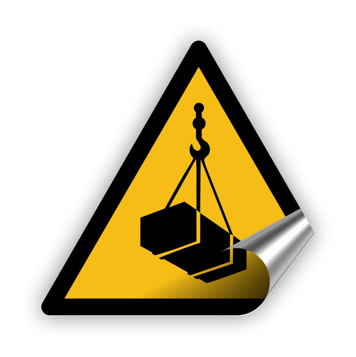Warnzeichen (W015) Warnung vor schwebender Last - nach DIN EN ISO 7010