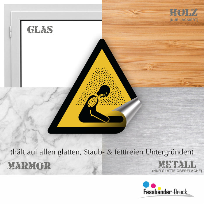 Warnzeichen (W041) Warnung vor Erstickungsgefahr - nach DIN EN ISO 7010