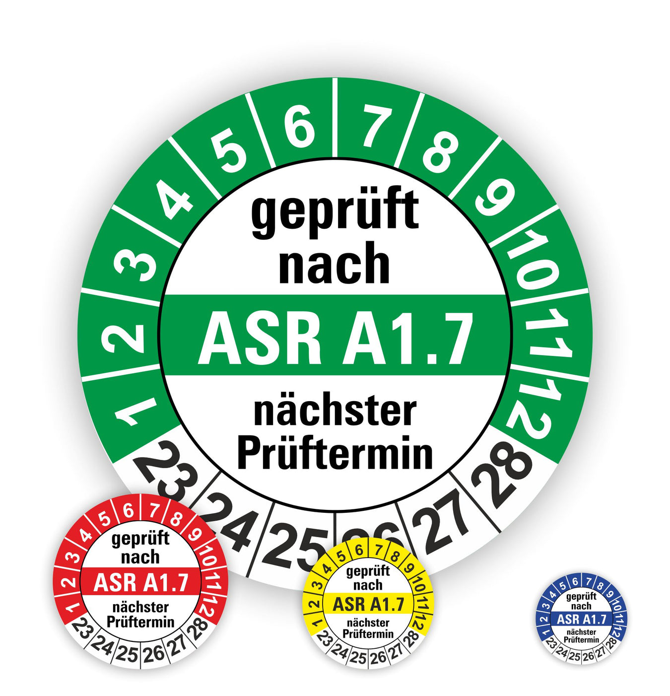 ASR A1.7 Prüfplaketten