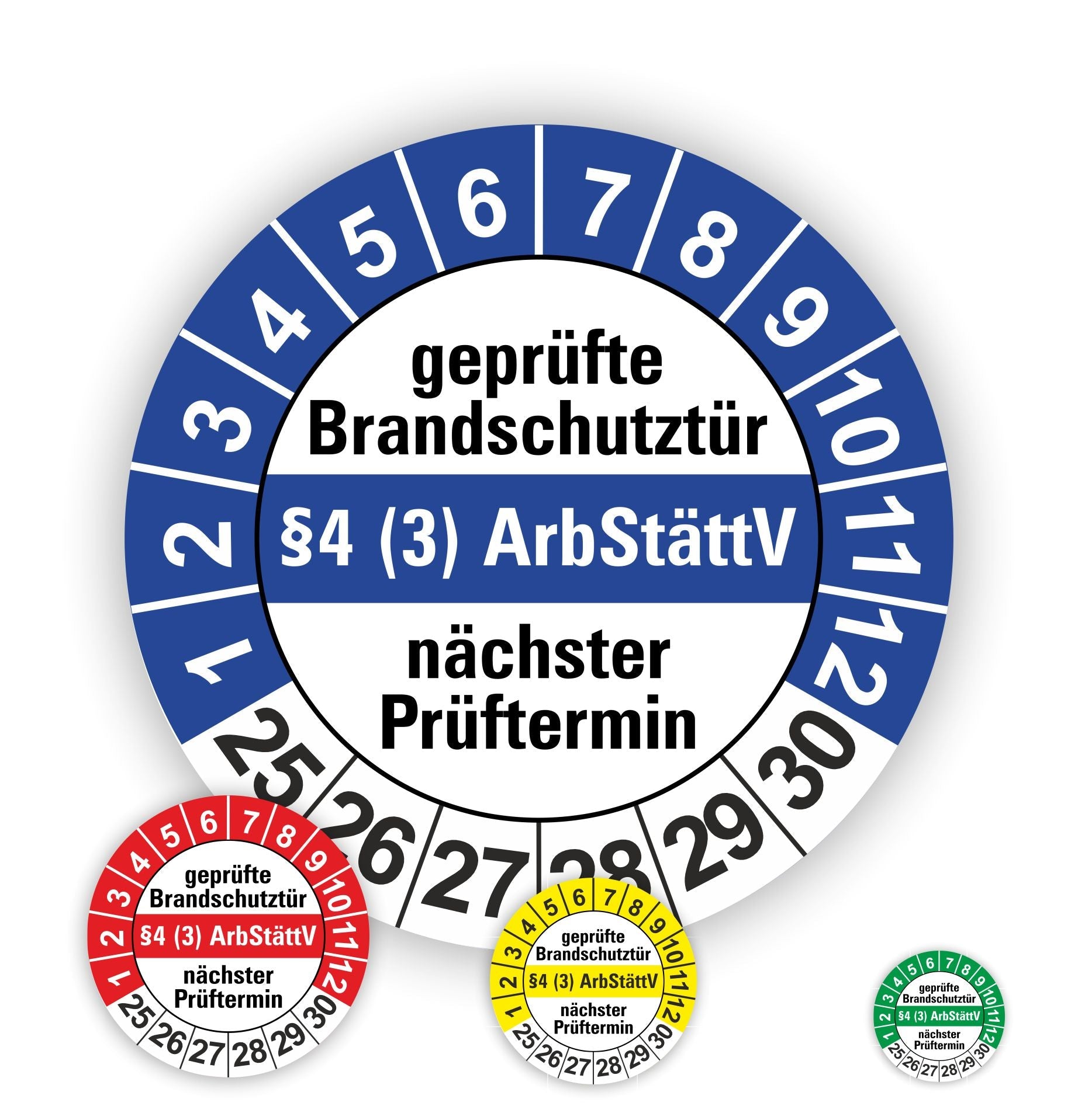 Brandschutztür Prüfplaketten
