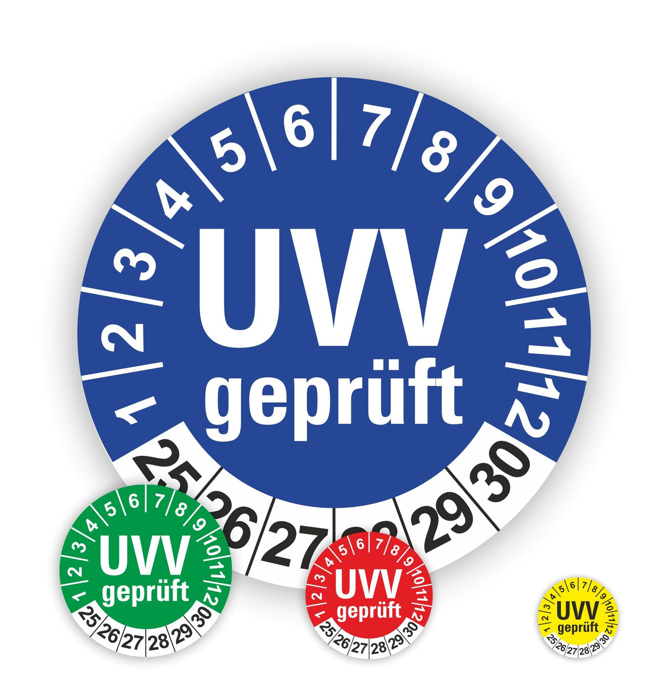 UVV geprüft Plaketten