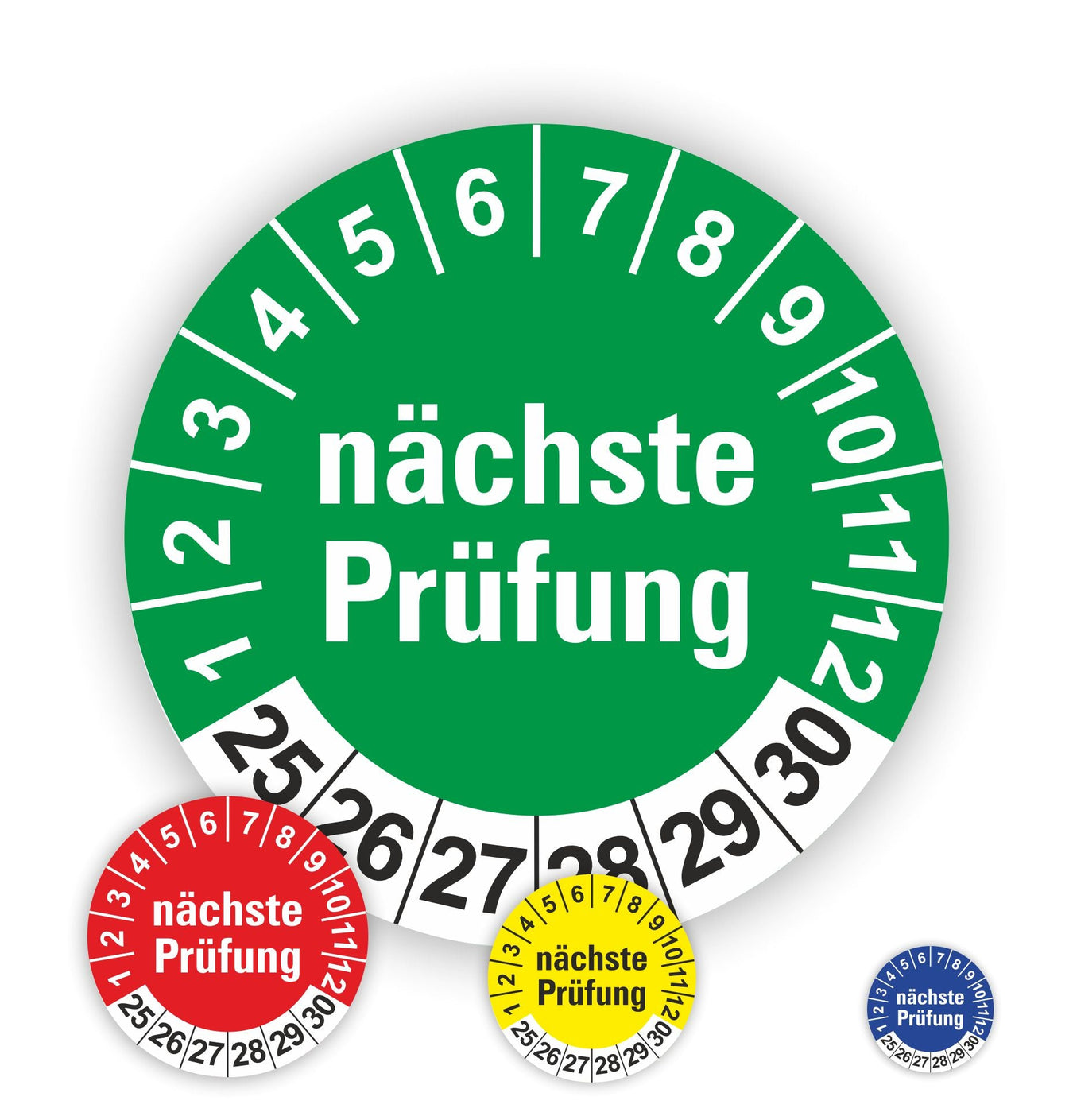 Nächste Prüfung Plaketten