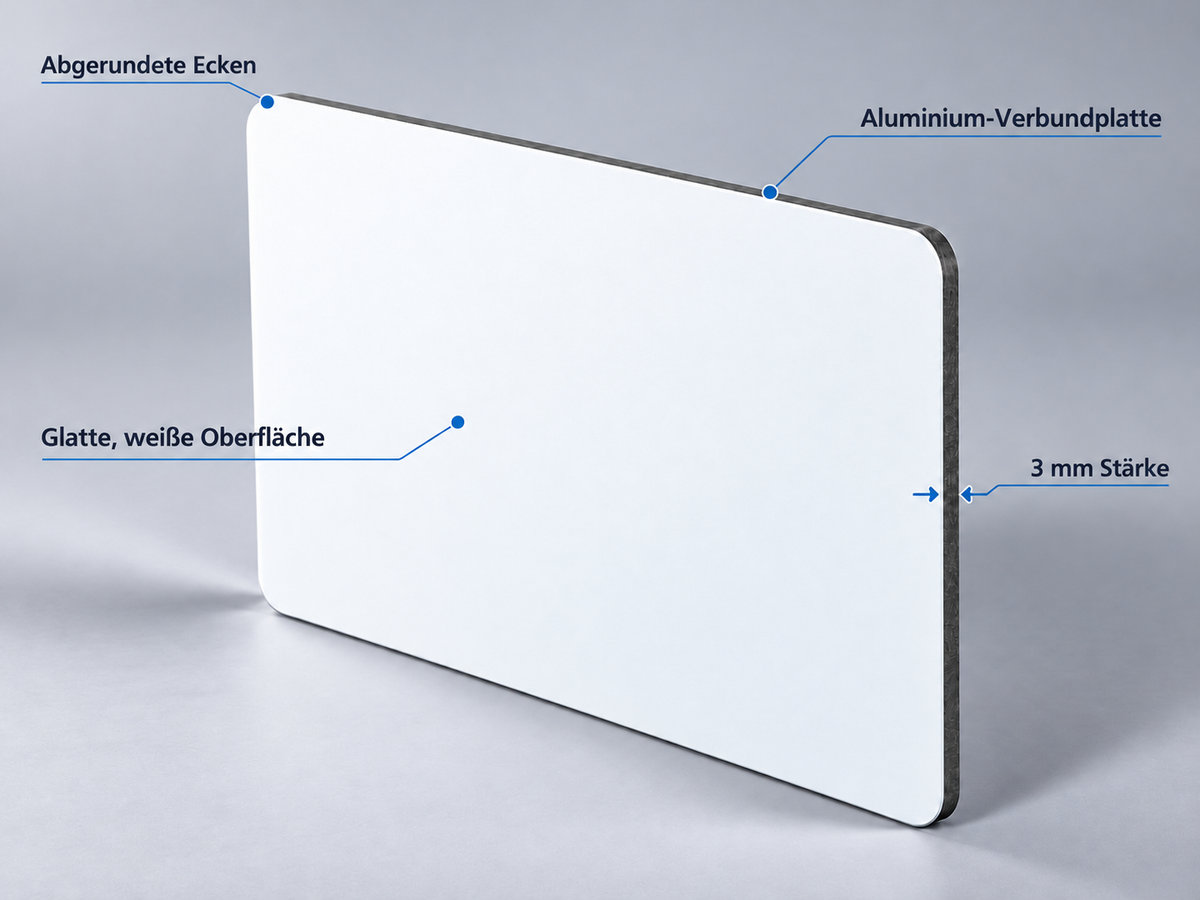 Aluminium-Verbundschild