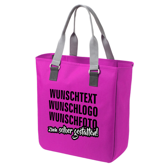 Personalisierte Tragetasche selber mit Ihrem Logo oder Wunschtext gestalten | Individuelle Tasche / Beutel gestalten