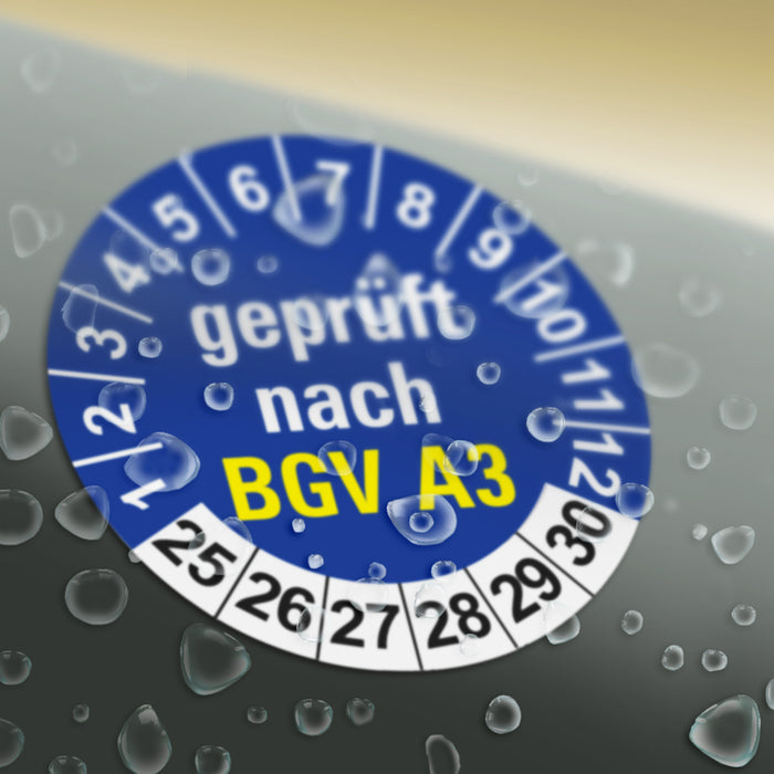 BGV A3 Wartungsetiketten / Prüfplaketten / Prüfetiketten