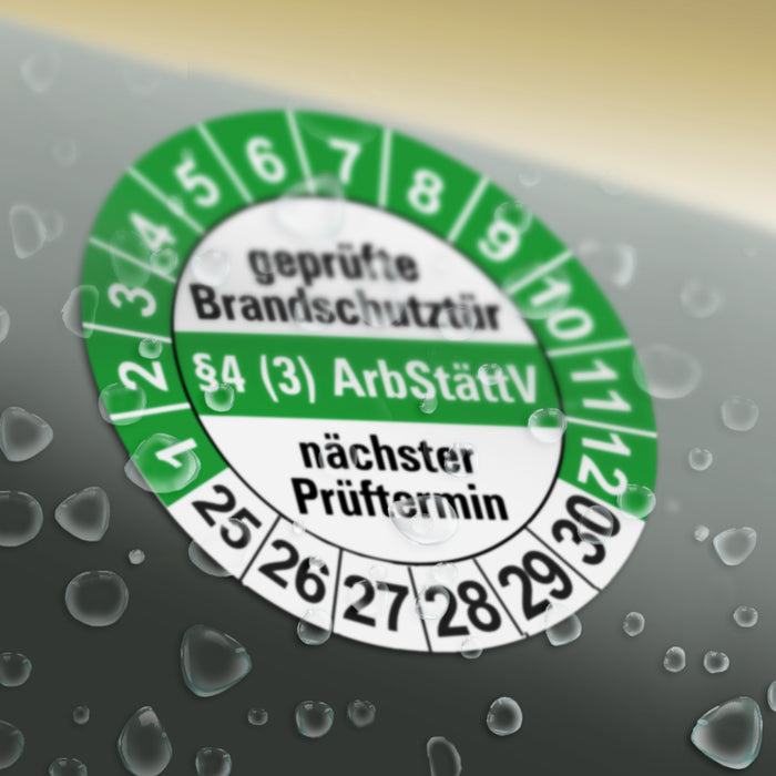 BRANDSCHUTZ Wartungsetiketten / Prüfplaketten / Prüfetiketten