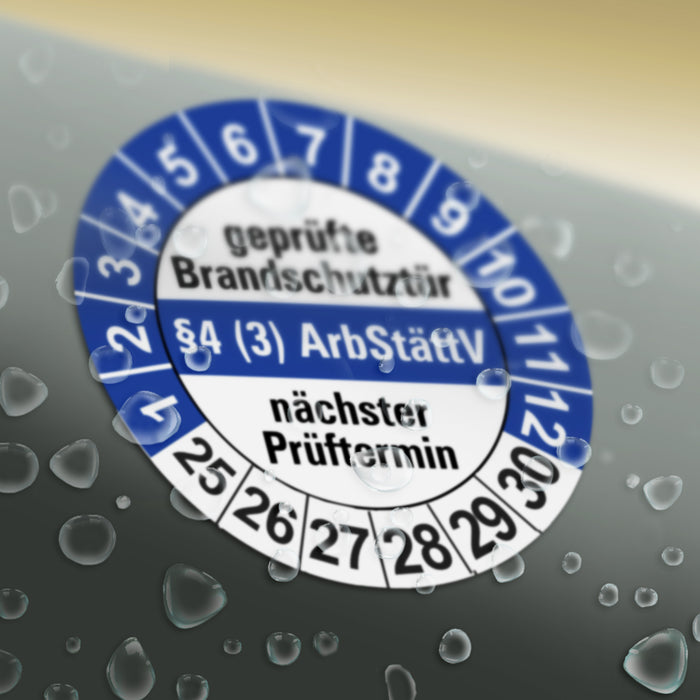 BRANDSCHUTZ Wartungsetiketten / Prüfplaketten / Prüfetiketten