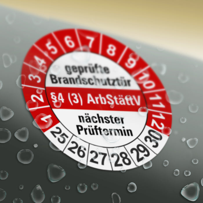 BRANDSCHUTZ Wartungsetiketten / Prüfplaketten / Prüfetiketten