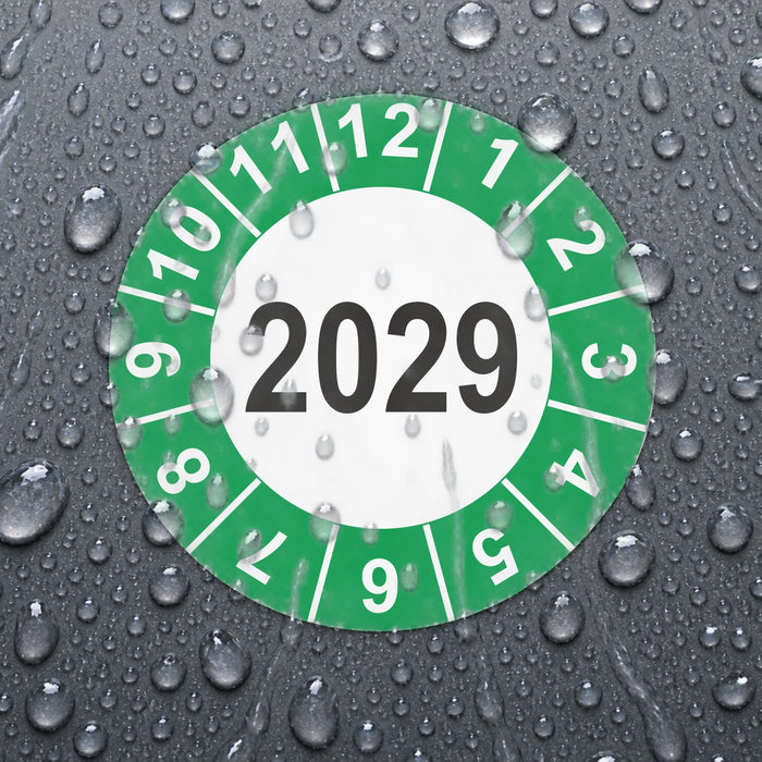 Jahresplakette 2029 Wartungsetiketten / Prüfplaketten / Prüfetiketten