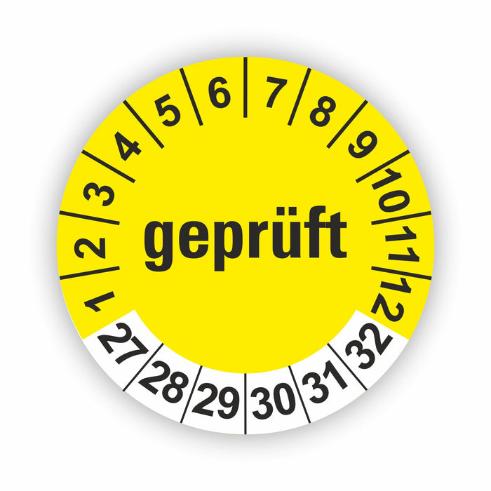 Geprüft Wartungsetiketten / Prüfplaketten / Prüfetiketten